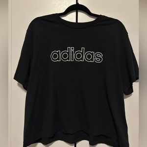 Adidas cropped gym top